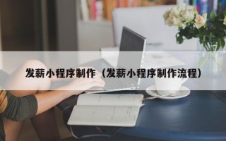保亭发薪小程序制作（发薪小程序制作流程）